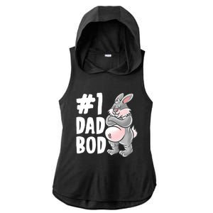 Bunny Dad Best Dad Bod Daddy Rabbit Papa Father's Day Cute Gift Ladies PosiCharge Tri-Blend Wicking Draft Hoodie Tank