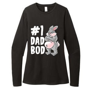 Bunny Dad Best Dad Bod Daddy Rabbit Papa Father's Day Cute Gift Womens CVC Long Sleeve Shirt