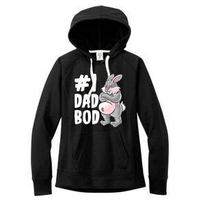 Bunny Dad Best Dad Bod Daddy Rabbit Papa Father's Day Cute Gift Women's Fleece Hoodie