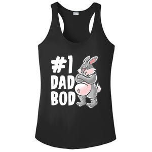 Bunny Dad Best Dad Bod Daddy Rabbit Papa Father's Day Cute Gift Ladies PosiCharge Competitor Racerback Tank