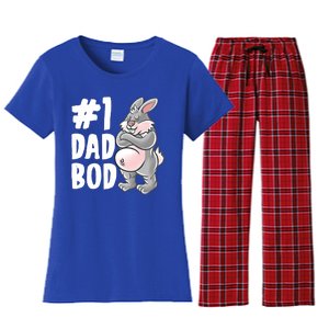 Bunny Dad Best Dad Bod Daddy Rabbit Papa Father's Day Cute Gift Women's Flannel Pajama Set