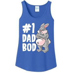 Bunny Dad Best Dad Bod Daddy Rabbit Papa Father's Day Cute Gift Ladies Essential Tank