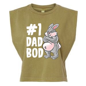 Bunny Dad Best Dad Bod Daddy Rabbit Papa Father's Day Cute Gift Garment-Dyed Women's Muscle Tee