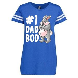 Bunny Dad Best Dad Bod Daddy Rabbit Papa Father's Day Cute Gift Enza Ladies Jersey Football T-Shirt