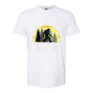 Bigfoot DoesnT Believe In You Either T Distressed Softstyle CVC T-Shirt