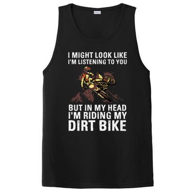 Best Dirt Bike Art For Men Women Motocross Dirt Bike Lover PosiCharge Competitor Tank