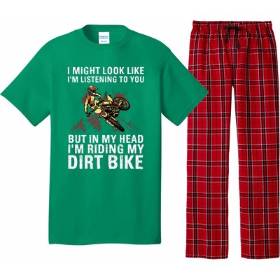 Best Dirt Bike Art For Men Women Motocross Dirt Bike Lover Pajama Set