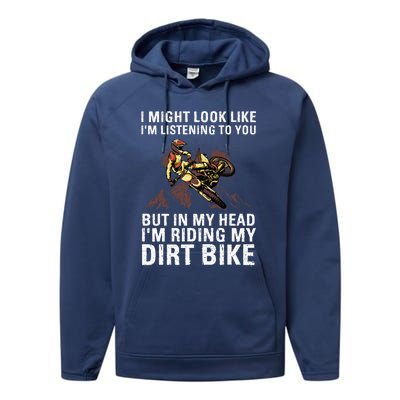 Best Dirt Bike Art For Men Women Motocross Dirt Bike Lover Performance Fleece Hoodie