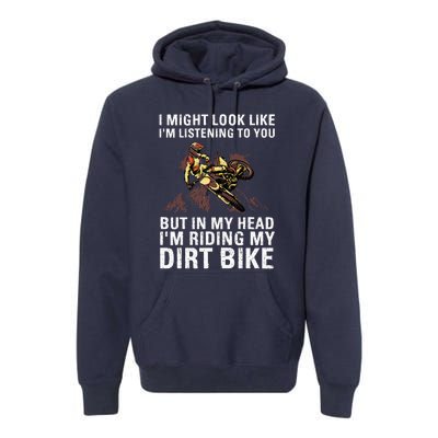 Best Dirt Bike Art For Men Women Motocross Dirt Bike Lover Premium Hoodie