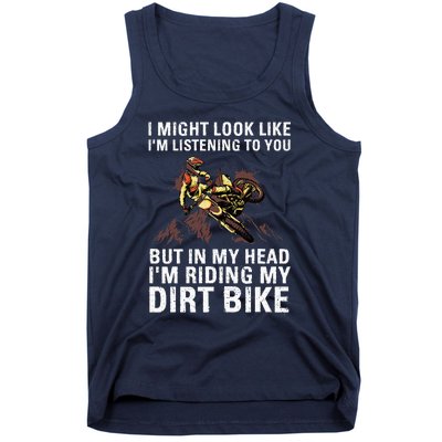 Best Dirt Bike Art For Men Women Motocross Dirt Bike Lover Tank Top