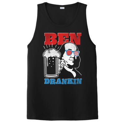 Ben Drankin Beer Mug Ben Franklin Patriotic Cool Gift PosiCharge Competitor Tank