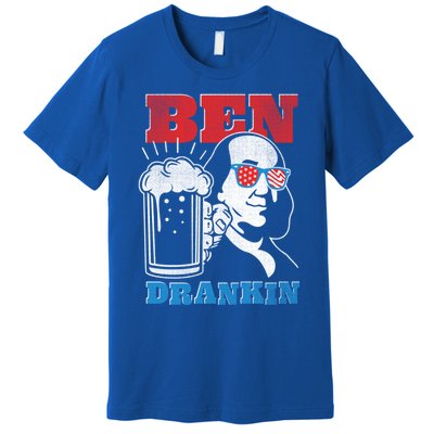 Ben Drankin Beer Mug Ben Franklin Patriotic Cool Gift Premium T-Shirt