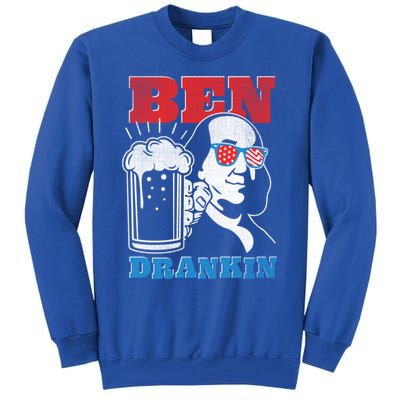 Ben Drankin Beer Mug Ben Franklin Patriotic Cool Gift Tall Sweatshirt