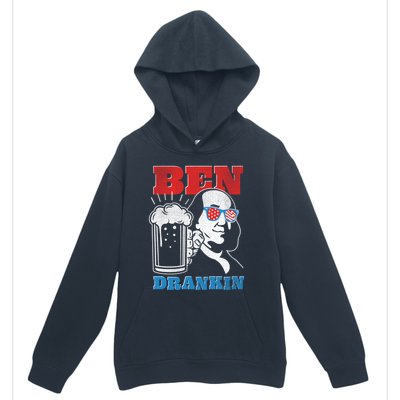 Ben Drankin Beer Mug Ben Franklin Patriotic Cool Gift Urban Pullover Hoodie