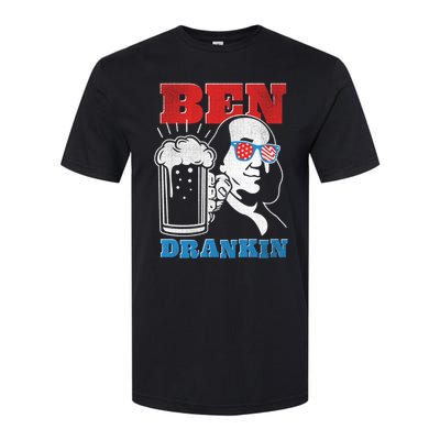 Ben Drankin Beer Mug Ben Franklin Patriotic Cool Gift Softstyle CVC T-Shirt