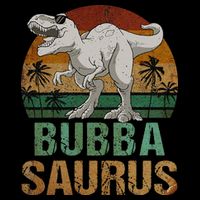 Bubbasaurus Dinosaur Bubba Saurus Vintage Father's Day Doggie Tank