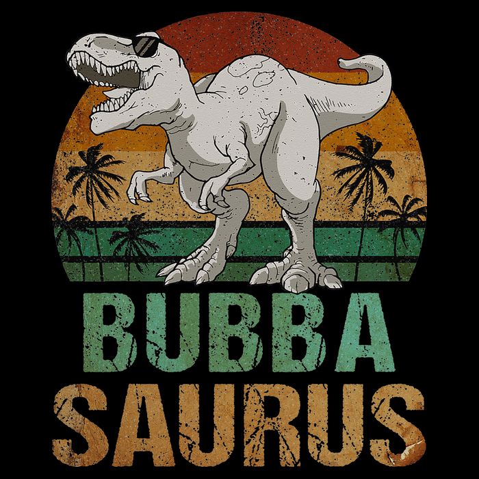 Bubbasaurus Dinosaur Bubba Saurus Vintage Father's Day Doggie Tank