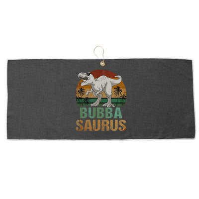 Bubbasaurus Dinosaur Bubba Saurus Vintage Father's Day Large Microfiber Waffle Golf Towel
