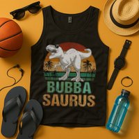 Bubbasaurus Dinosaur Bubba Saurus Vintage Father's Day Tank Top