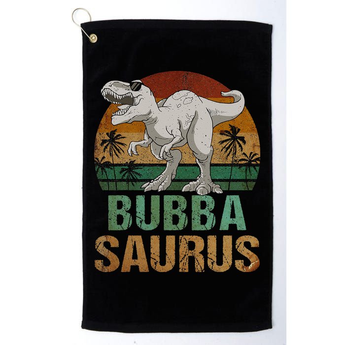 Bubbasaurus Dinosaur Bubba Saurus Vintage Father's Day Golf Towel