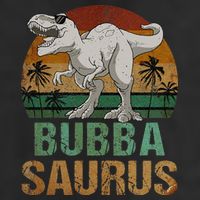 Bubbasaurus Dinosaur Bubba Saurus Vintage Father's Day Golf Towel