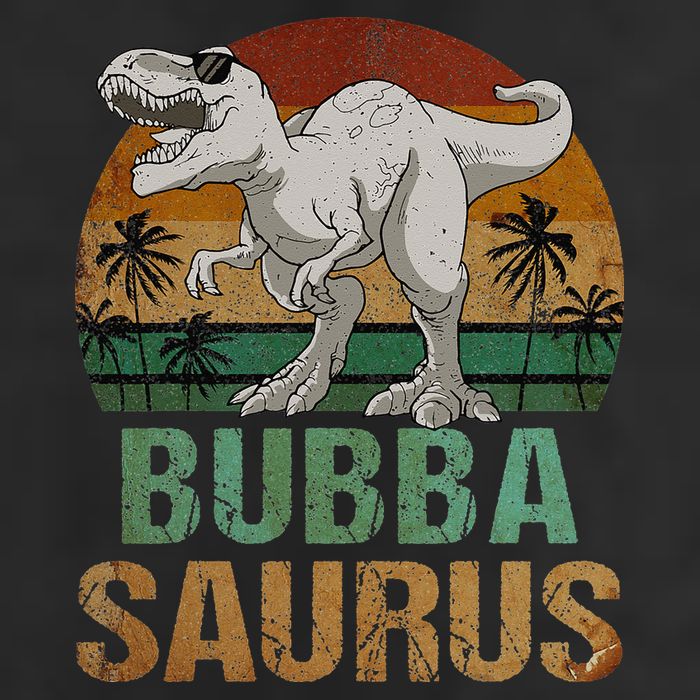 Bubbasaurus Dinosaur Bubba Saurus Vintage Father's Day Golf Towel