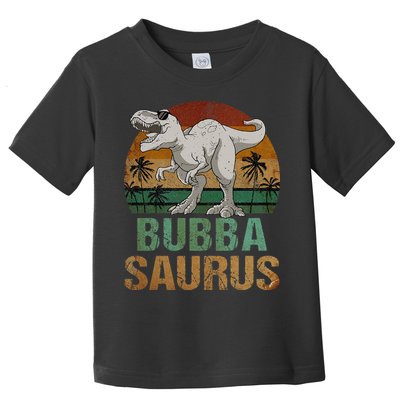 Bubbasaurus Dinosaur Bubba Saurus Vintage Father's Day Toddler T-Shirt