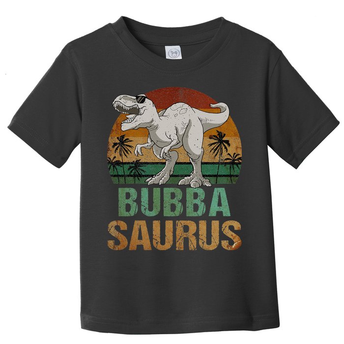 Bubbasaurus Dinosaur Bubba Saurus Vintage Father's Day Toddler T-Shirt
