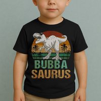 Bubbasaurus Dinosaur Bubba Saurus Vintage Father's Day Toddler T-Shirt