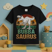 Bubbasaurus Dinosaur Bubba Saurus Vintage Father's Day Toddler T-Shirt