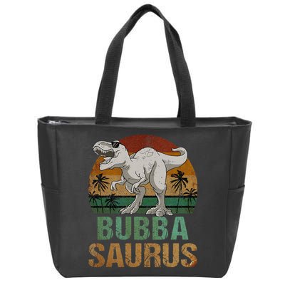 Bubbasaurus Dinosaur Bubba Saurus Vintage Father's Day Zip Tote Bag