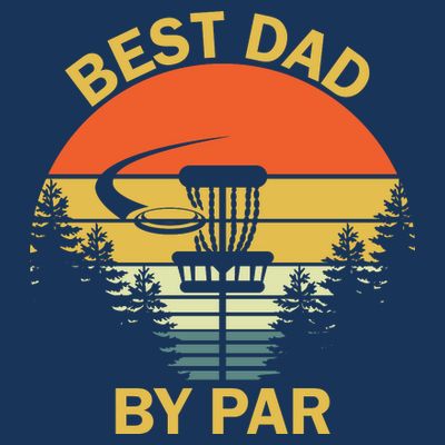 Best Dad By Par Daddy Father's Day Gifts Golf Lover Golfer T-Shirt