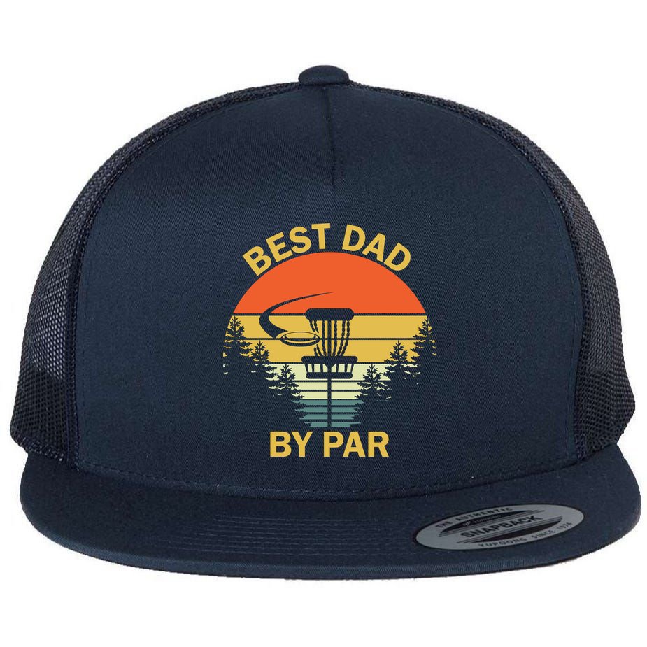 Best Dad By Par Daddy Father's Day Gifts Golf Lover Golfer Flat Bill Trucker Hat