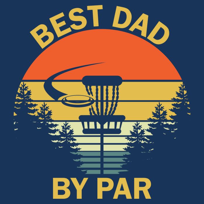 Best Dad By Par Daddy Father's Day Gifts Golf Lover Golfer Flat Bill Trucker Hat