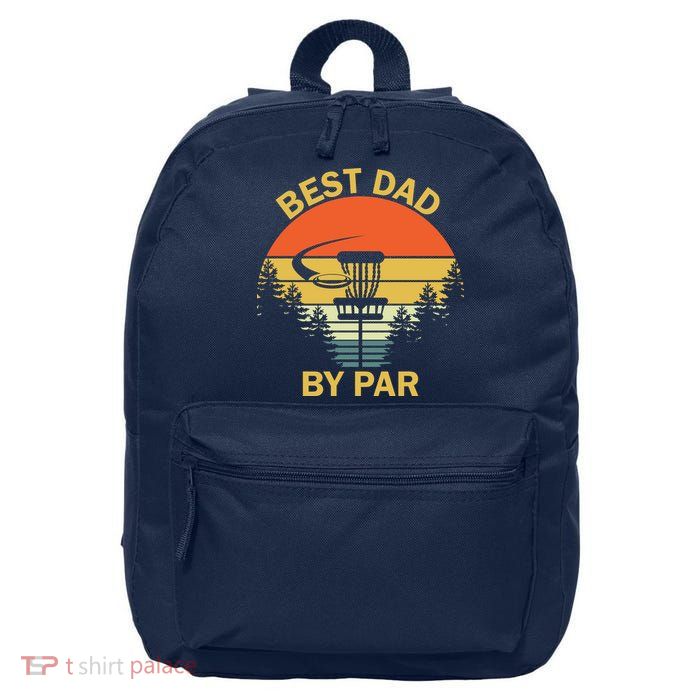 Best Dad By Par Daddy Father's Day Gifts Golf Lover Golfer 16 in Basic Backpack