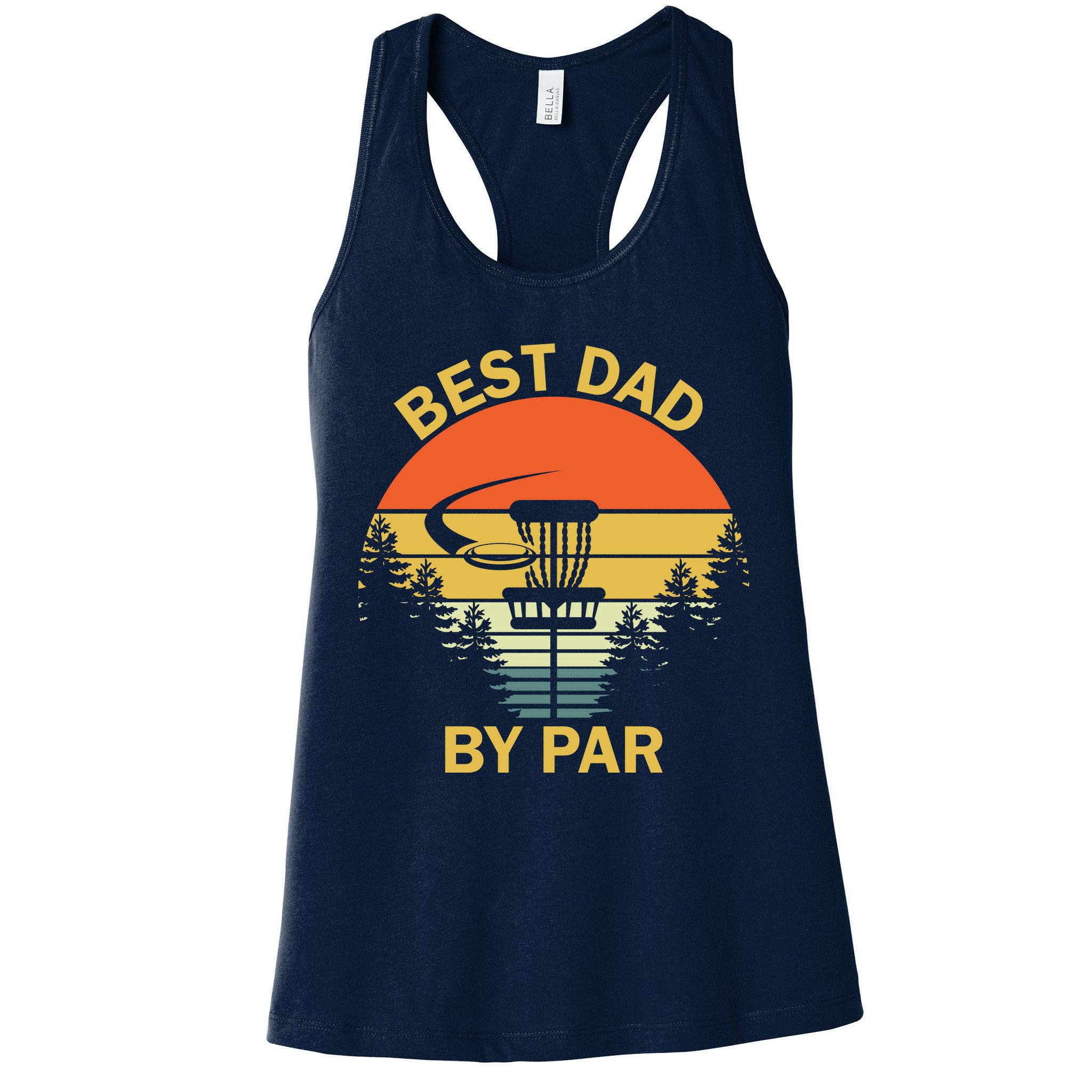 Best Dad By Par Daddy Father's Day Gifts Golf Lover Golfer Womens Tank Top