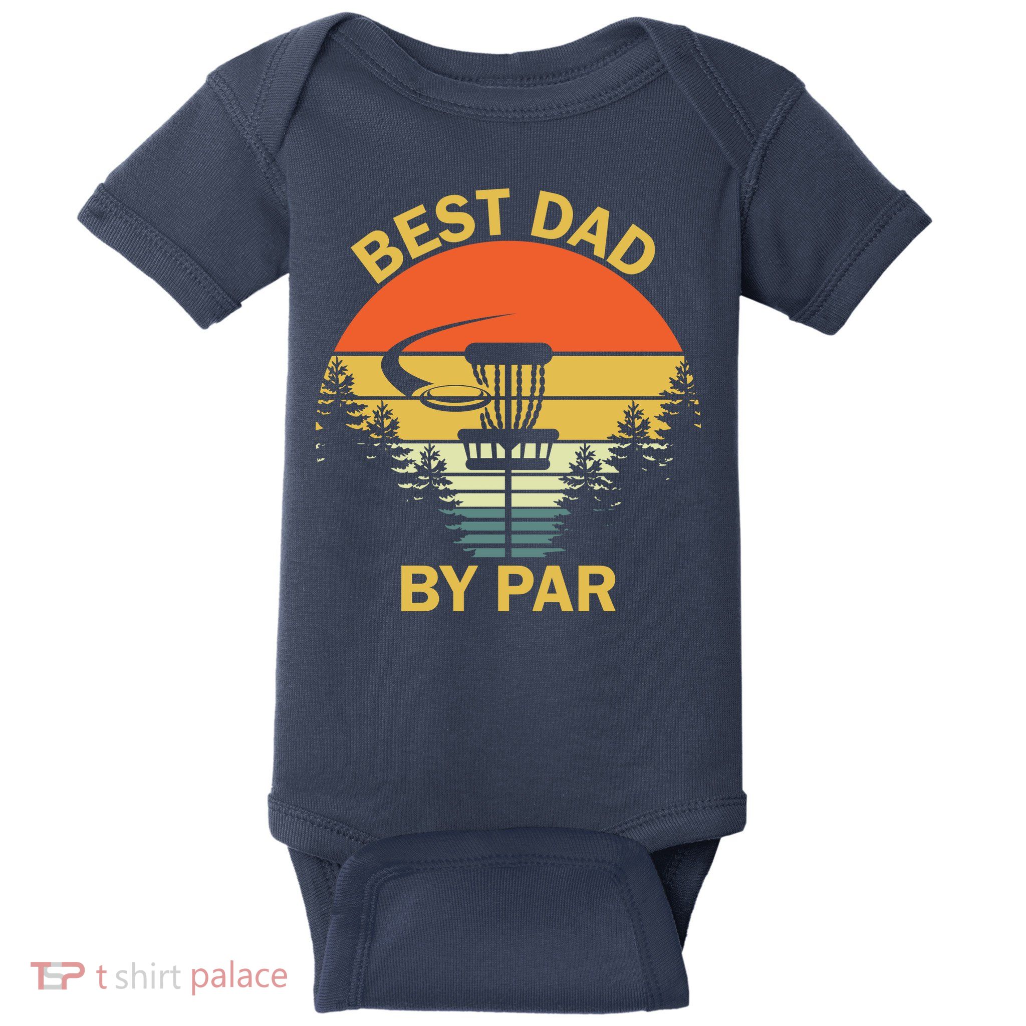 Best Dad By Par Daddy Father's Day Gifts Golf Lover Golfer Baby Bodysuit