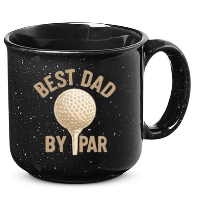 Best Dad By Par - Perfect Father's Day Gift 15oz Campfire Ceramic Mug