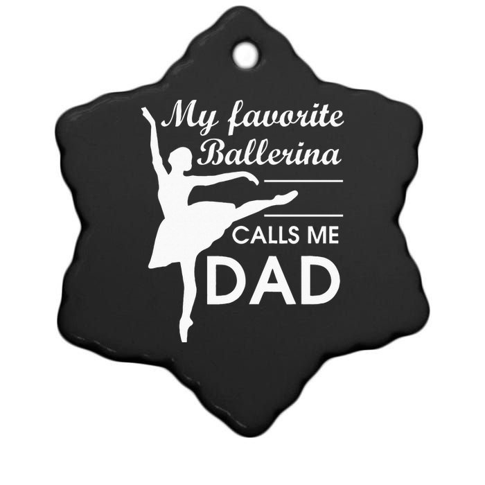 Ballerina Dad Ballet Dancer Father For Men JT Ceramic Star Ornament