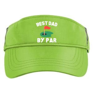 Best Dad By Par Golf Humor Father Gift Adult Drive Performance Visor