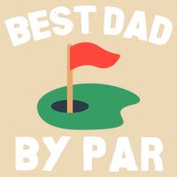 Best Dad By Par Golf Humor Father Gift Drawstring Bag
