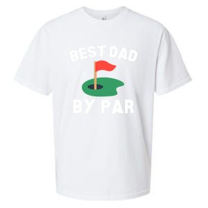 Best Dad By Par Golf Humor Father Gift Sueded Cloud Jersey T-Shirt