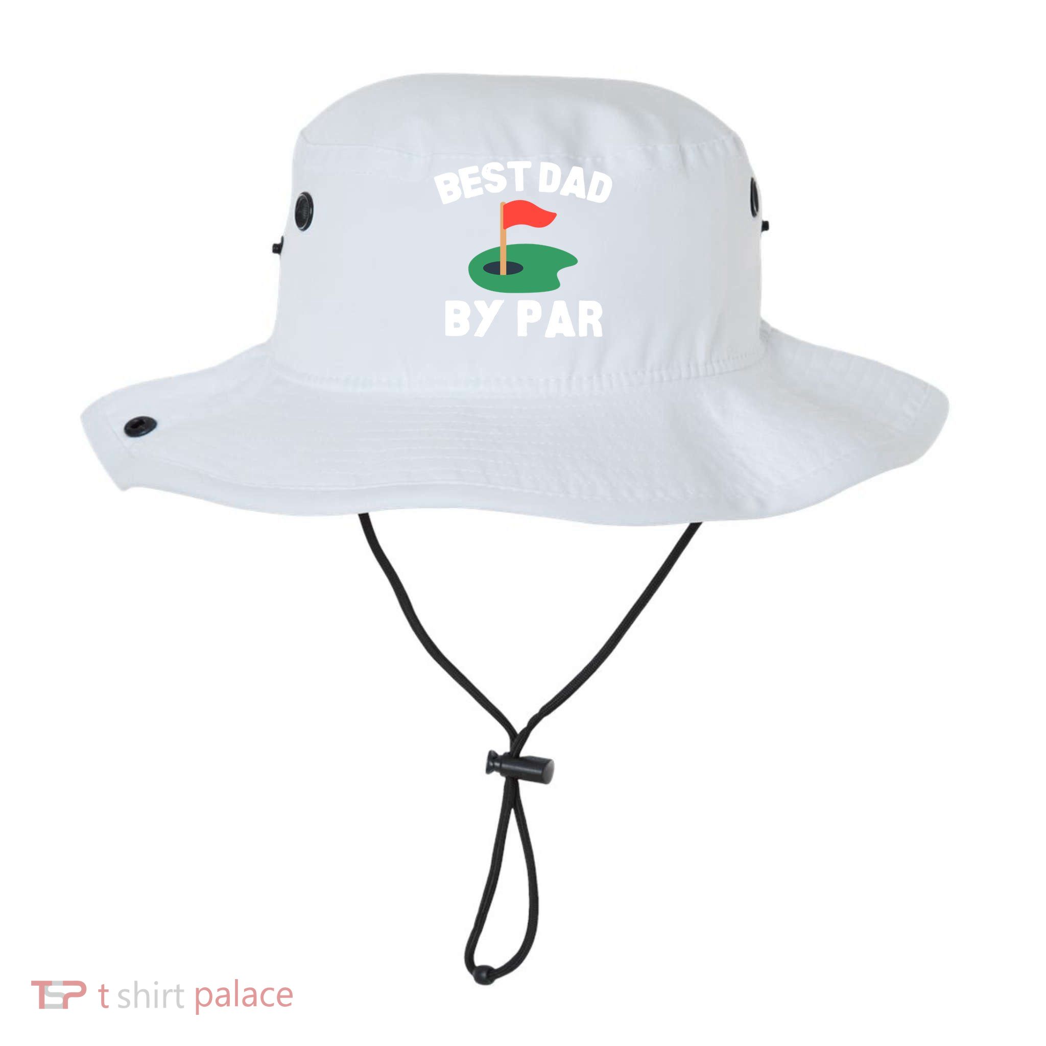 Best Dad By Par Golf Humor Father Gift Bucket Hat