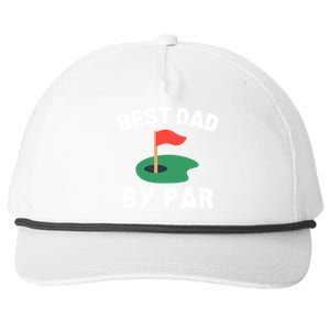 Best Dad By Par Golf Humor Father Gift Snapback Five-Panel Rope Hat