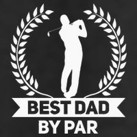 Best Dad By Par Golf Fathers Day Golfing 7 Panel Mesh Trucker Snapback Hat