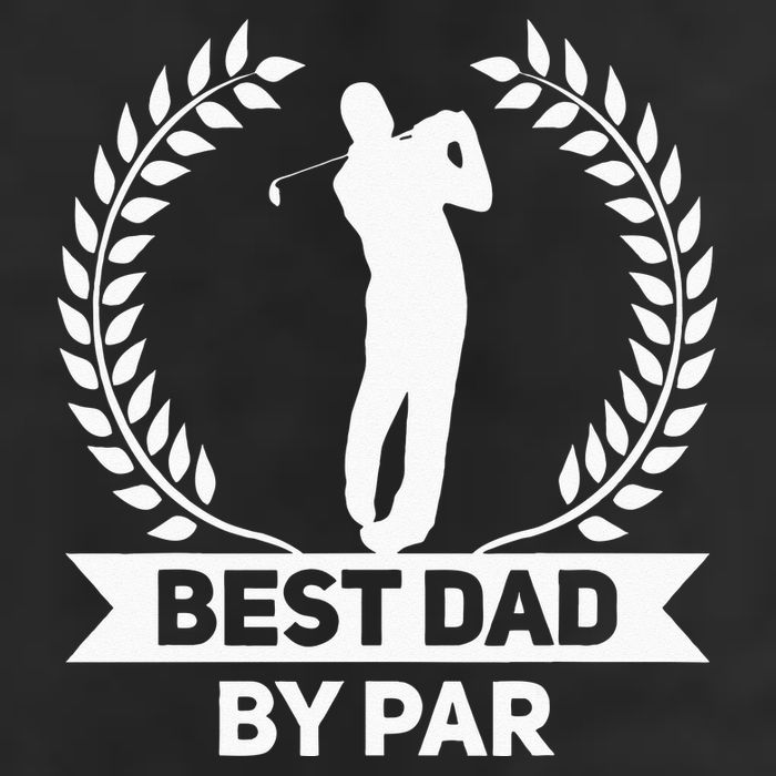 Best Dad By Par Golf Fathers Day Golfing 7 Panel Mesh Trucker Snapback Hat