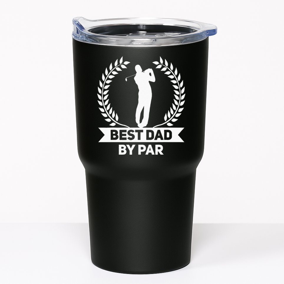 Best Dad By Par Golf Fathers Day Golfing Tumbler