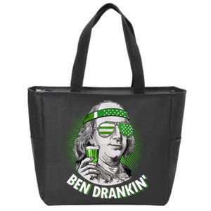 Ben Drankin' Benjamin Franklin Funny Cheer Saint Patrick's Day Zip Tote Bag