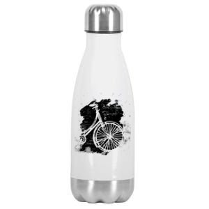 Bike Drawing Bicycle Stainless Steel Insulated Water Bottle