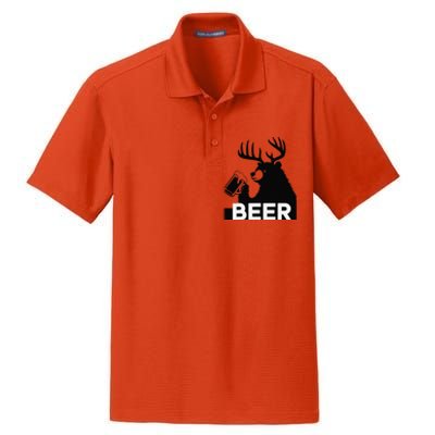 Beer Deer Dry Zone Grid Polo